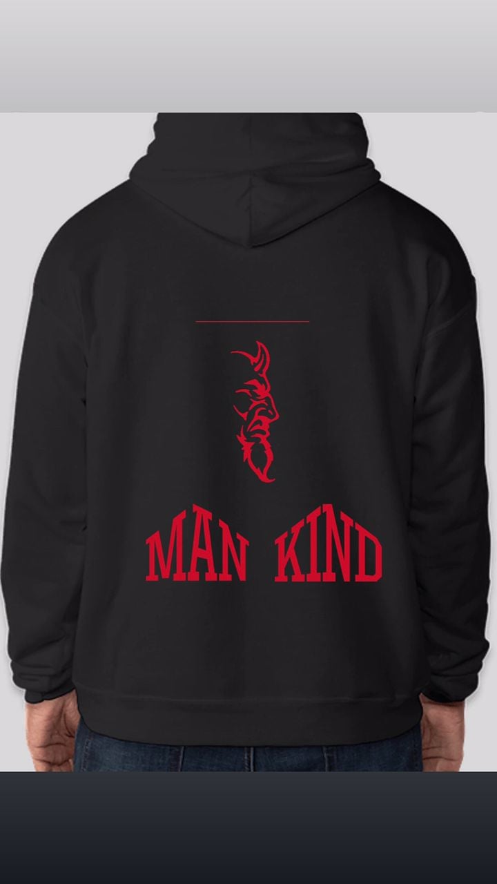 Men s Black Over Head Hoodie SUAV mankindmerch